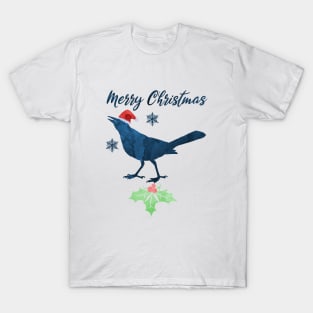 Christmas Bird Art T-Shirt